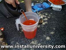 Antifreeze Pouring
